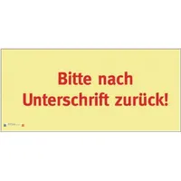 Bizstix Haftnotizen "Bitte nach Unterschrift zurück" - 5 Stück