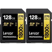 Lexar Professional GOLD SDXC 128GB UHS-II V60-2PACK