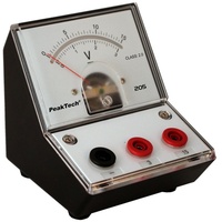 Peaktech P 205-05 Spannungsmessgerät/Voltmeter Analog/Messgerät mit Spiegelskala 0 ...
