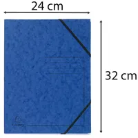 Exacompta Eckspanner 555412E DIN A4 Karton blau