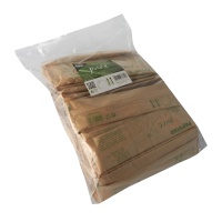 Papstar 50 Bestecksets, Holz "pure" : Messer, Gabel, Serviette