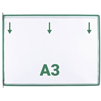 Tarifold 10 tarifold Sichttafeln DIN A3 quer grün, Öffnung