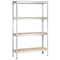 SCHULTE Regalwelt Schwerlastregal mit Holzböden, Biedrax 35 x 90
