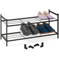 Relaxdays Schuhregal 70 x 33,5 x 26 cm offen,