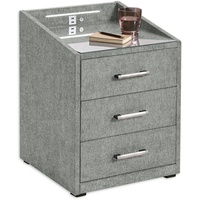 Ed exciting design Nachtkonsole MOON mit LED-Beleuchtung und USB-Anschluss