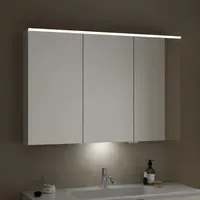 Burgbad Eqio 120 cm weiß glanz LED-Waschtischbeleuchtung