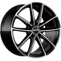 GMP Titan 9.5x22 ET65 5x130 71,6, black diamond