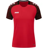 Jako Damen T-Shirt Performance Rot/Schwarz, 42