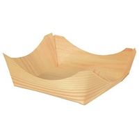 Papstar 50 Fingerfood - Schalen, Holz "pure" eckig 3,5