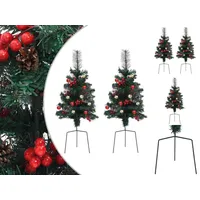 VidaXL Künstliche Weihnachtsbäume 2 Stk. 76 cm PVC