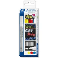 Staedtler Lumocolor chalk marker Kreidemarker farbsortiert 2,4 mm, 4
