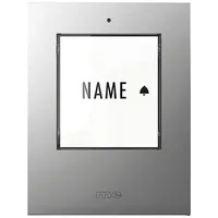 M-e modern-electronics 41302 Funkklingel Sender beleuchtet, mit Namensschild