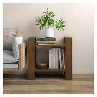 VidaXL Bücherregal/Raumteiler Honigbraun 60x35x57 cm Massivholz