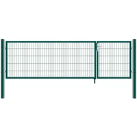 Home Deluxe Doppelflügel Gartentor ADITUS grün 140 x 350