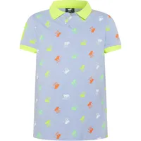 Polo Sylt Poloshirt mit Logo-Muster hellblau 146-152cm 11-12J