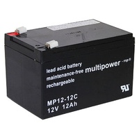 Multipower MP12-12C Pb 12V/12Ah Zyklenfest Faston 6,3mm