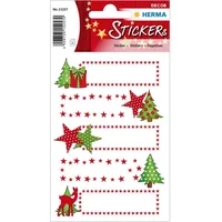 Herma Sticker Decor Sterne und Tanne 10 Aufkleber