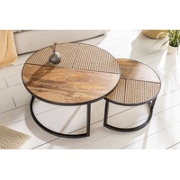 Riess-Ambiente Couchtisch VIENNA LOUNGE - 2er Set 70cm rund