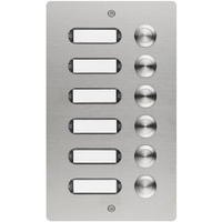 Grothe 55506 Klingeltaster mit Namensschild Edelstahl V2A