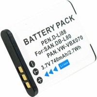 AccuCell Akku passend für Pentax D-Li88, Optio P70, E70,