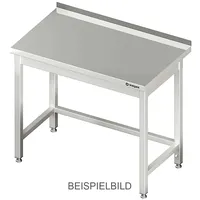 Stalgast Arbeitstisch ohne Grundboden, 500x700x850 mm, mit Verstrebung, ohne