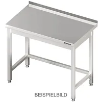 Stalgast Arbeitstisch ohne Grundboden, 1300x600x850 mm, mit Verstrebung, ohne