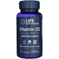 Life Extension Vitamin D3 with Sea-Iodine(TM) 60 Kapseln)