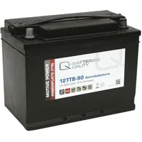 Quality Batteries Q-Batteries 12TTB-90 12V 90Ah (C20) geschlossene Blockbatterie,