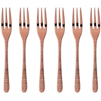 Sambonet Royal Edelstahl/PVD Kupfer Kuchengabeln Set 6