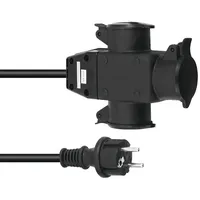 Eurolite 30247016 Strom Verlängerungskabel 16 A Schwarz 5 m