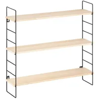 Navaris Metallregal zum Aufhängen 50x50x12cm - Wandregal quadratisch hängend