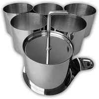 WEBBOMB 8tlg Set Edelstahl Dessertringe Kuchenform Speisenringe Ø 7,5