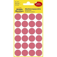 Avery Zweckform Klebepunkte leuchtrot Ø 18,0 mm, 96 St.