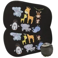 HECKBO Auto Sonnenblende Tiere 48cm x 31cm