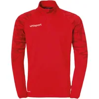 Uhlsport Goal 25 1/4-Zip Trainings-Top Herren rot/weiß XXL