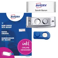 Avery Zweckform Namensschilder mit Magnet 80,0 x 34,0 mm