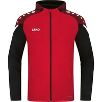 Jako Kinder Kapuzenjacke Performance Rot/Schwarz, 152