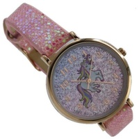 LIMDIX Kinderuhr Unicorn Einhorn Pink Mädchenuhr