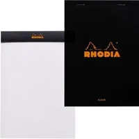 Rhodia 160009C blanko, A5 80 g/m2, 80 Blatt, schwarz