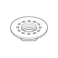 Dornbracht 6-kt.-Mutter mit Bund G1/2 09231001090 092310010 1/2"