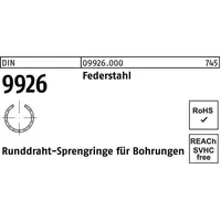 Hörger & Geßler Sprengring DIN 9926 10 Federstahl Runddraht