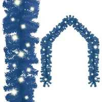VidaXL Weihnachtsgirlande mit LED 10 m Blau