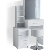 Vicco Schminktisch Conrada mit Hocker weiß 80 x 36