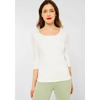 STREET ONE Damen A317588 Basic T-Shirt mit 3/4 Arm,