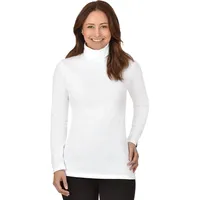 TRIGEMA Rollkragenshirt TRIGEMA "TRIGEMA Rollkragenshirt", Damen, Gr. S, weiß,