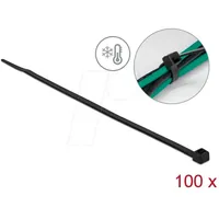 DeLock 19202 Kabelbinder schwarz 100 Stück