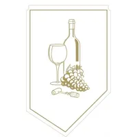 Mank Weinmanschette aus Tissue 100x65mm, 150 Stück, - Einweg