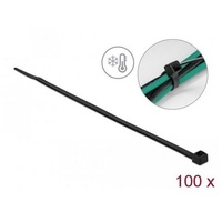 DeLock 19227 Kabelbinder schwarz 100St.
