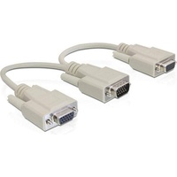 DeLock VGA — 2x VGA (20 cm), Data +