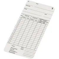 Bürk Bürk, Stempel, STEMPELKARTE TYP 2-6 1P.=500